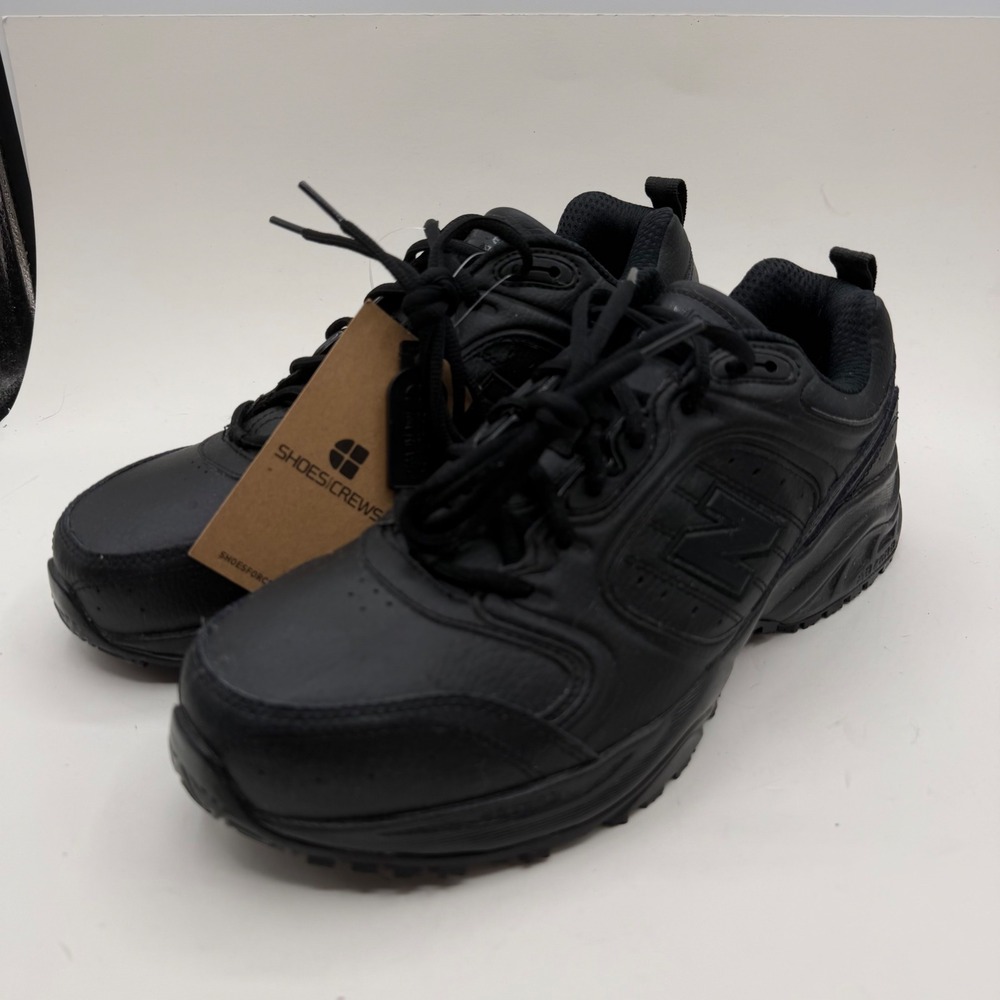 New Balance 623 v2 Shoes For Crews Black Slip Resistant Men 10 4E MID623K2